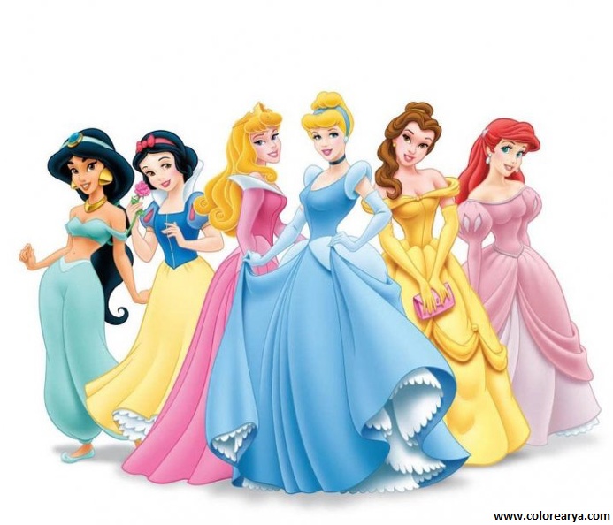 colorear princesas (1)
