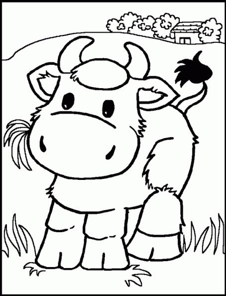 Vaca animada para pintar - Imagui
