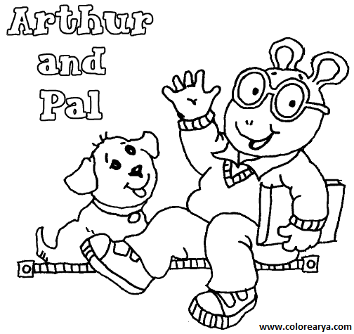 colorear Arthur y sus Amigos (3).png