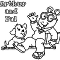 colorear Arthur y sus Amigos (3)