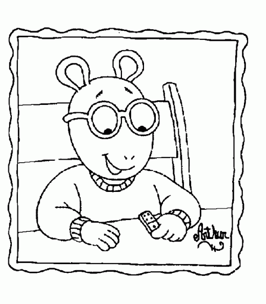 colorear Arthur y sus Amigos (7).gif