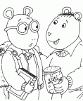 colorear Arthur y sus Amigos (11)