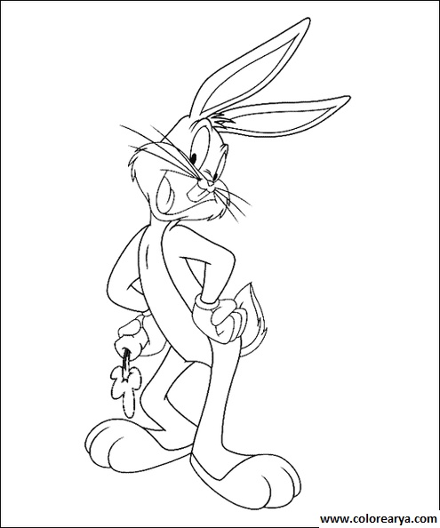 Colorear Bugs Bunny (3)