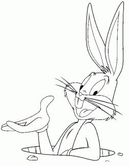 Colorear Bugs Bunny (3)
