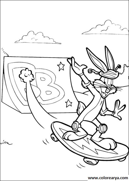 Colorear Bugs Bunny (4)