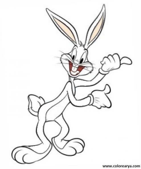 Colorear Bugs Bunny (6)