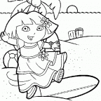 colorear  Dora la Exploradora (5)