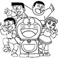 Dibujos para colorear Doraemon (3)