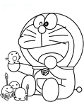 Dibujos para colorear Doraemon (4)