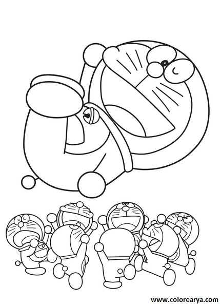 Dibujos para colorear Doraemon (8)