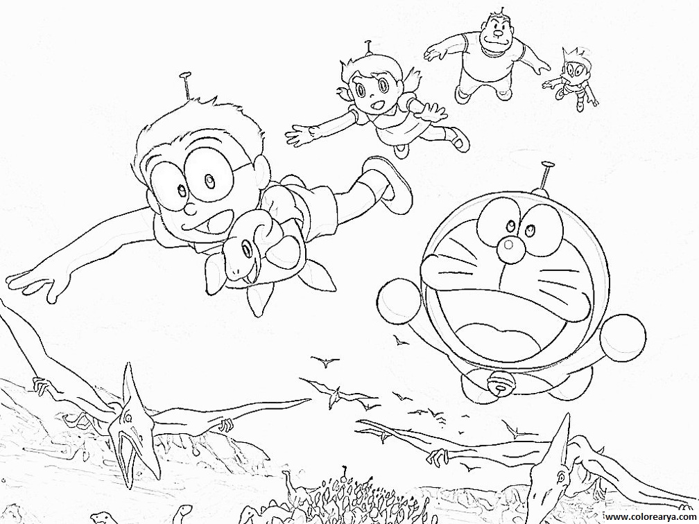Dibujos para colorear Doraemon (19)