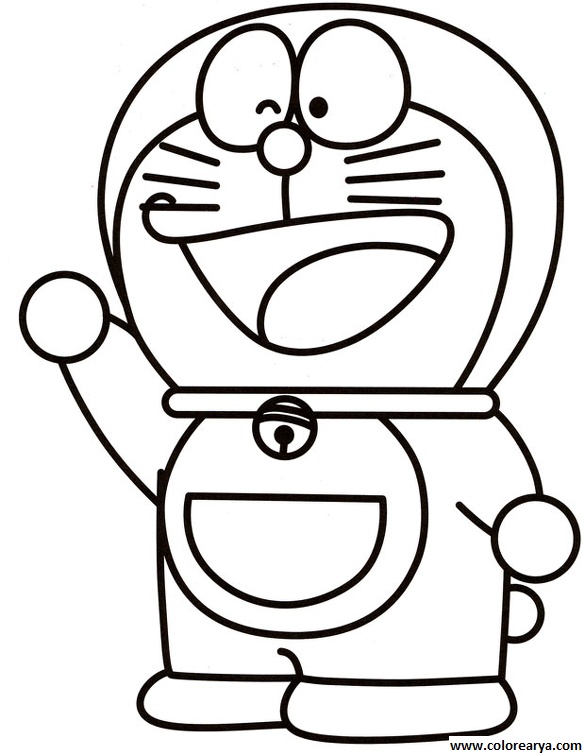 Dibujos para colorear Doraemon (21)