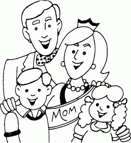 Dibujos colorear la familia (10).gif