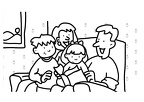Dibujos colorear la familia (2000)