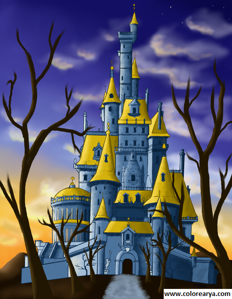 dibujos colorear castillo (2)