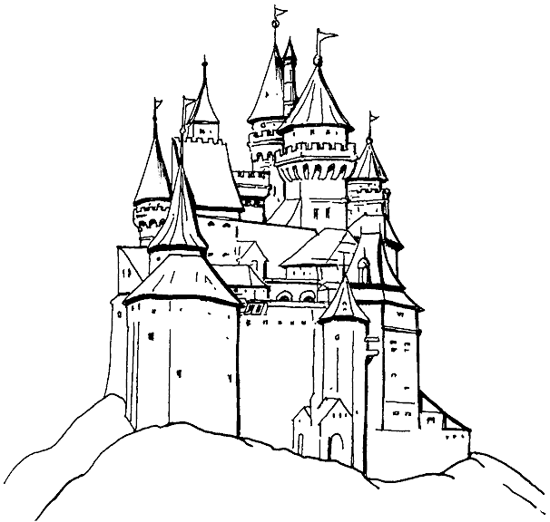 dibujos colorear castillo (3).gif