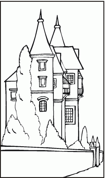 dibujos colorear castillo (4).gif