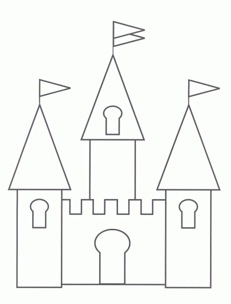dibujos colorear castillo (5).gif