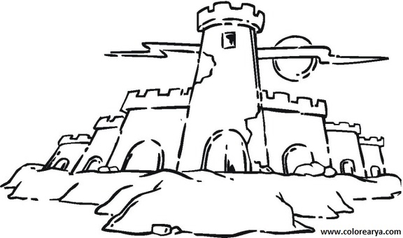 dibujos colorear castillo (6)