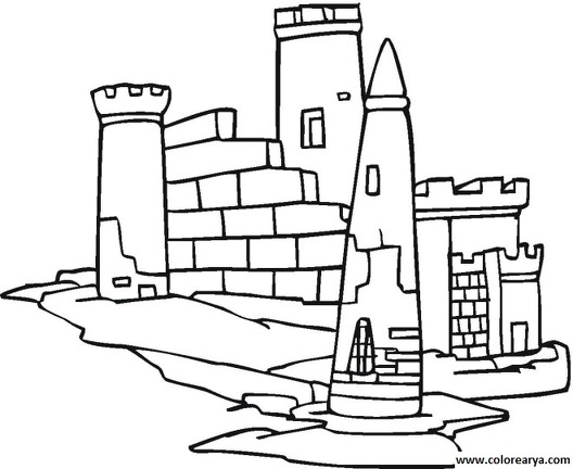 dibujos colorear castillo (7)