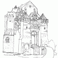 dibujos colorear castillo (8)