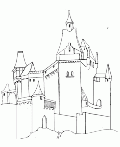 dibujos colorear castillo (9).gif