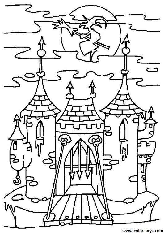 dibujos colorear castillo (11)
