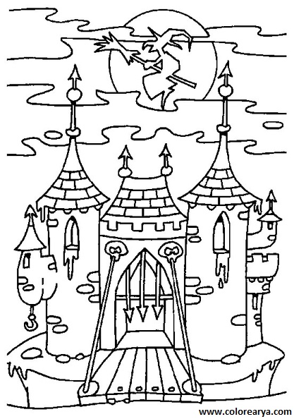 dibujos colorear castillo (11)