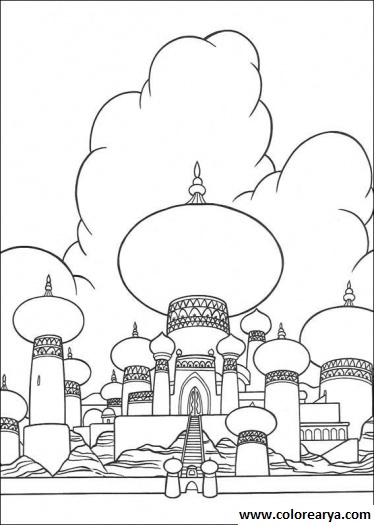dibujos colorear castillo (12)