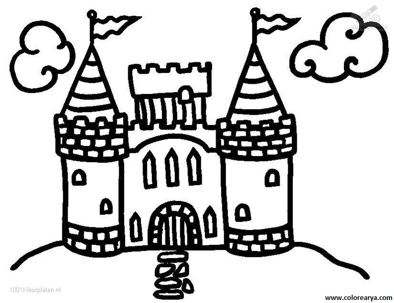 dibujos colorear castillo (13)