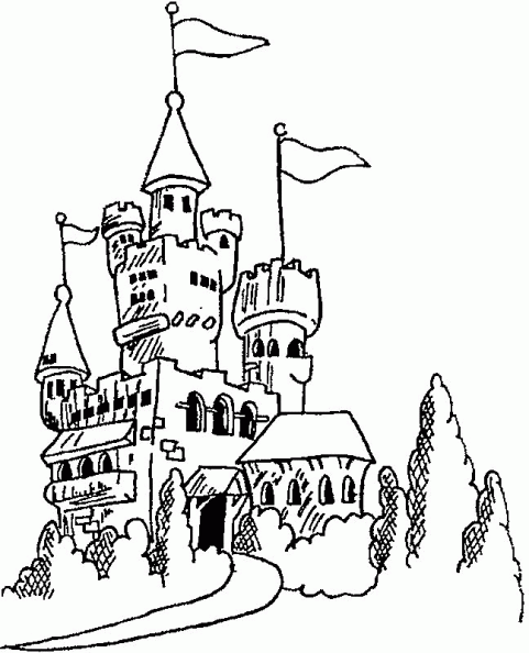 dibujos colorear castillo (15)