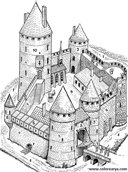 dibujos colorear castillo (15).jpg