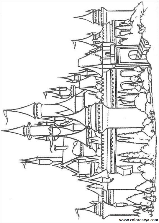 dibujos colorear castillo (16)