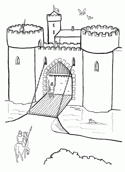 dibujos colorear castillo (17).gif