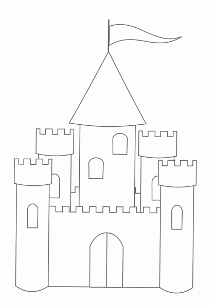 dibujos colorear castillo (18).gif