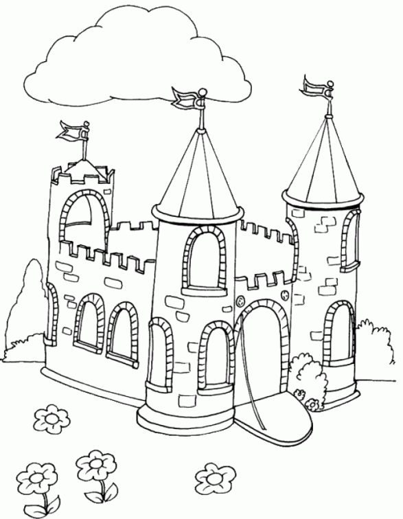 dibujos colorear castillo (19)