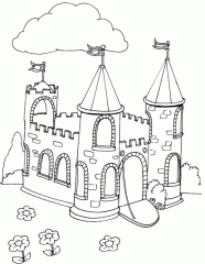 dibujos colorear castillo (20)