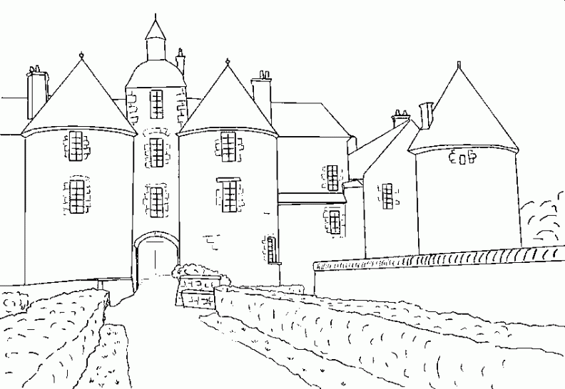 dibujos colorear castillo (25).gif