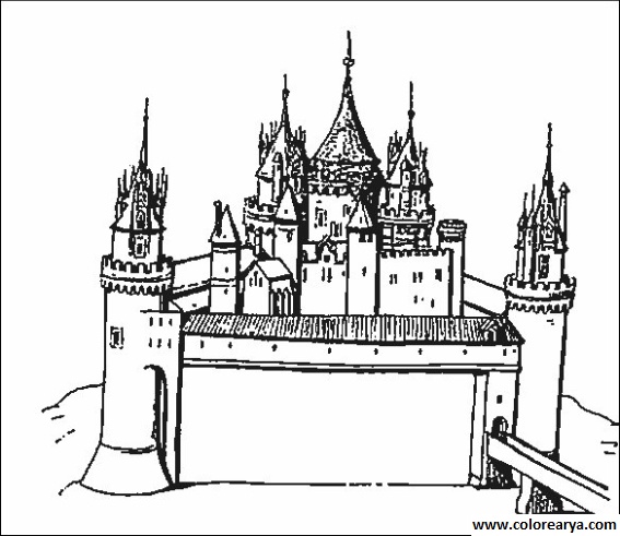 dibujos colorear castillo (34)