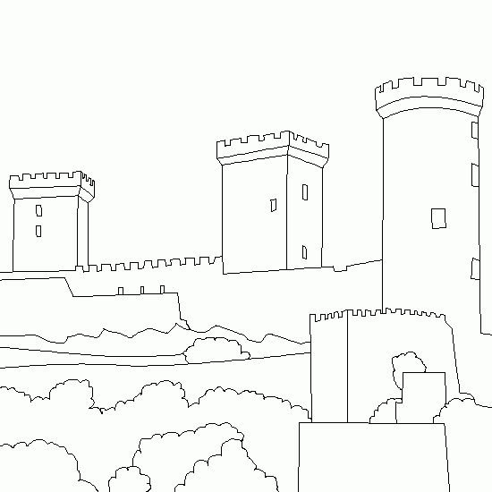 dibujos colorear castillo (38).gif