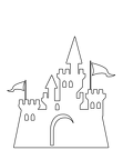 dibujos colorear castillo (1000)