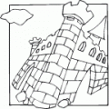 dibujos colorear castillo (2000)
