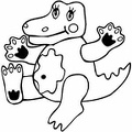 dibujos colorear cocodrilos (2000)