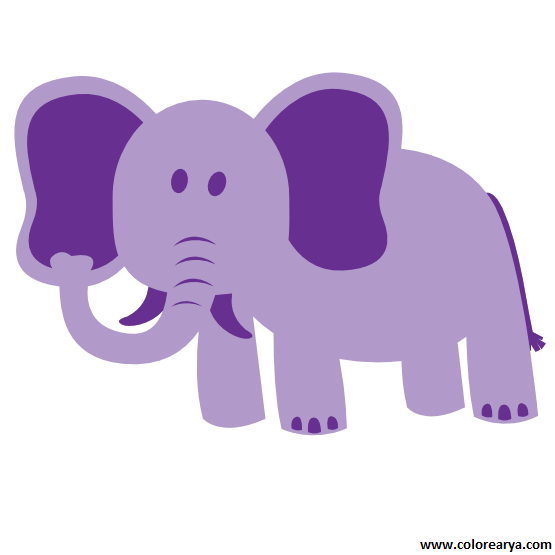 dibujos para pintar elefante (2)