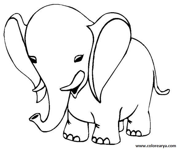 dibujos para pintar elefante (6)