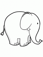 dibujos para pintar elefante (6)