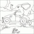 dibujos para pintar elefante (7)