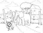 dibujos para pintar elefante (8)