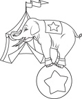 dibujos para pintar elefante (11)