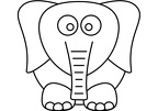 dibujos para pintar elefante (13)